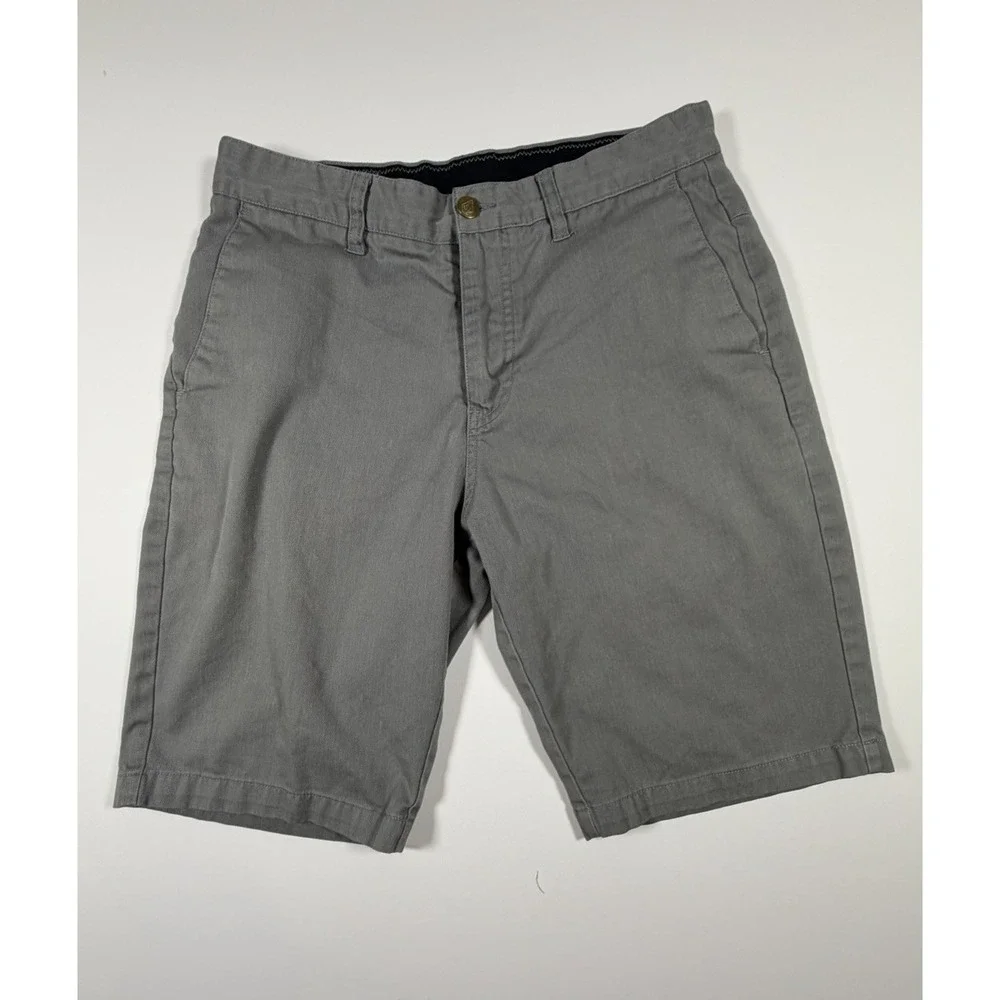 Volcom Corpo Class True To This Gray Chino Shorts Men's Size 30 Surf